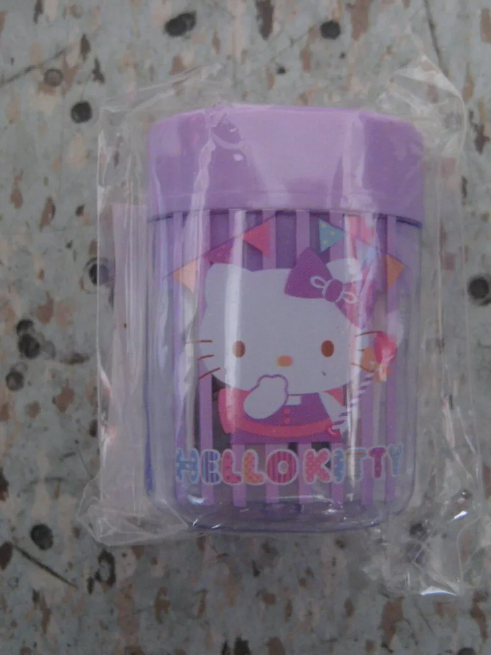 Sanrio Purple Stripped Pencil Sharpener 2012